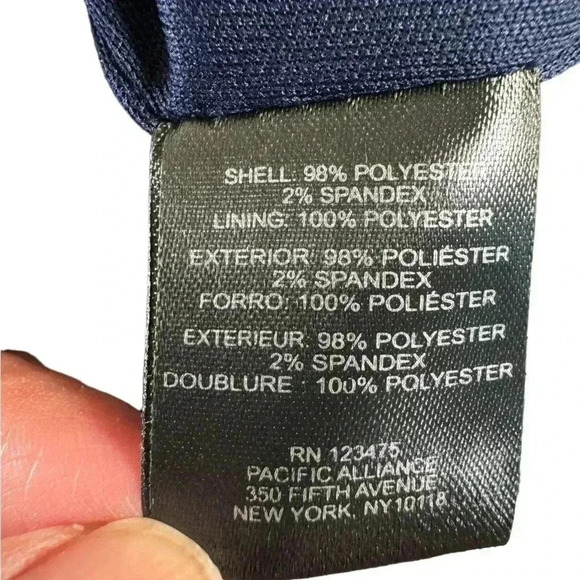 Chelsea Rose Size 4 Dress Navy Peach Ivory Flowers - NEW NWT Lined - Picture 10 of 11